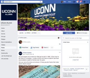 UConn's Alumni Facebook Page