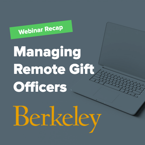 managing remote gift officers