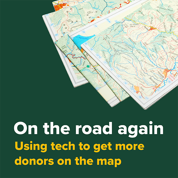 Using tech to get more donors on the map
